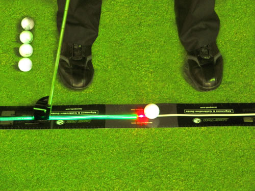 Red laser calibration with Laser Putt