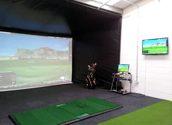 Optishot Golf Simulator at the John Downie academy