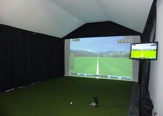 Golf enclosure "man cave"