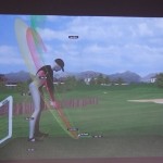 Motion Golf image screen projected