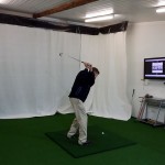 Golfer hitting inside