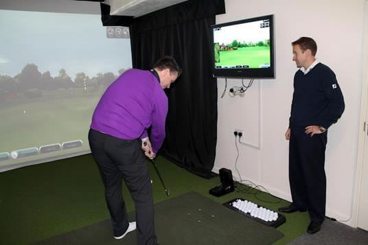 Golfers at St Neots Golf Academy