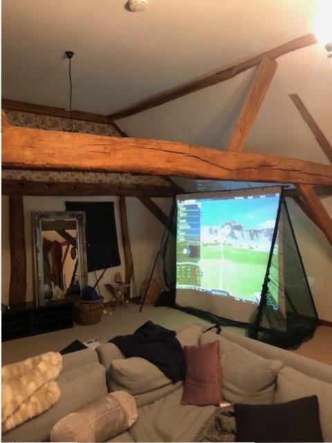 Foldaway Standard Golf Net with Projection Screen