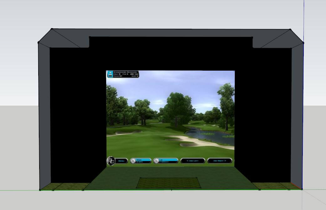 Golf Simulator for MB Golf Shop at Donnington Valley Golf Club